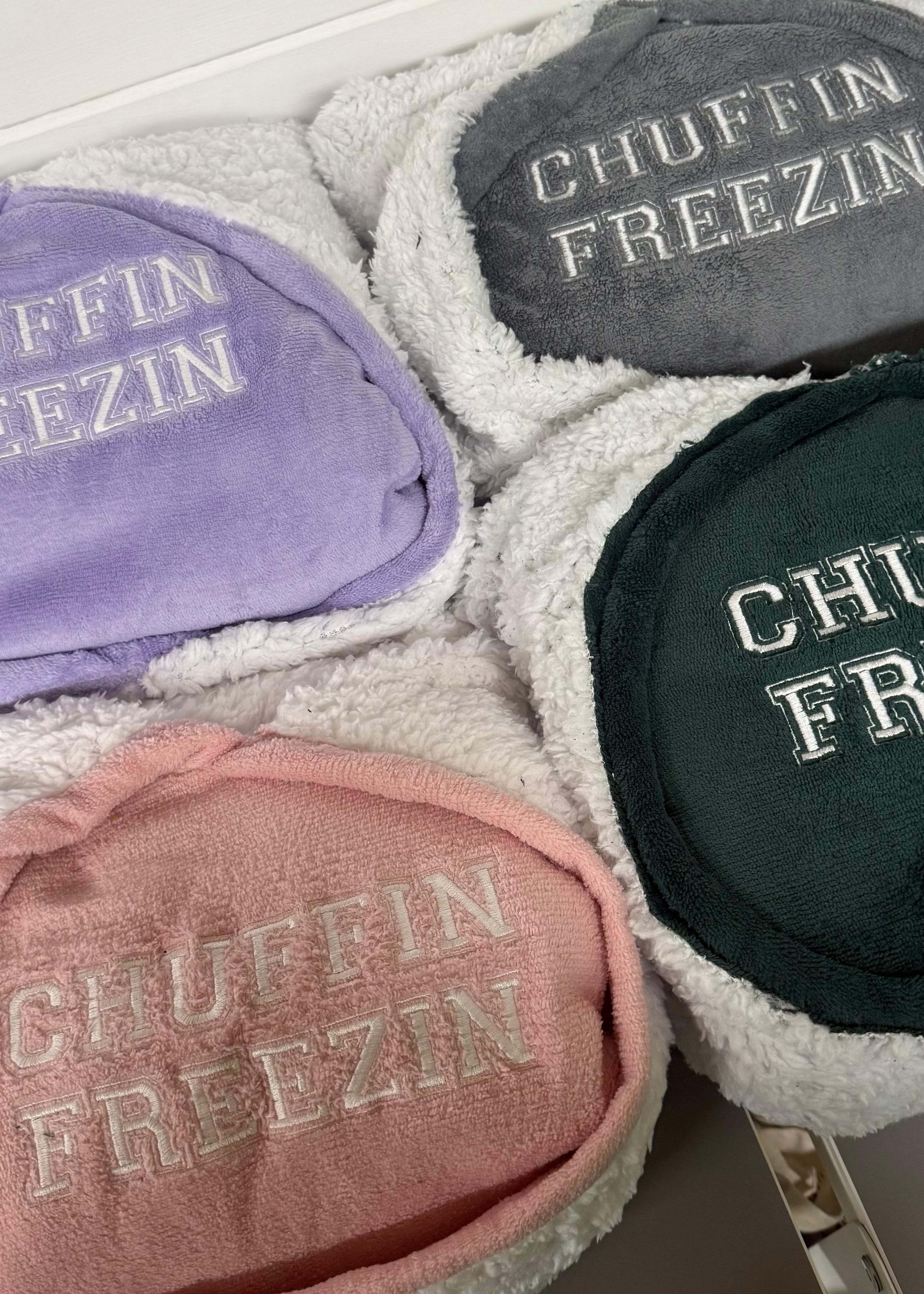 Chuffin freezin Hoodie Blanket With White Text