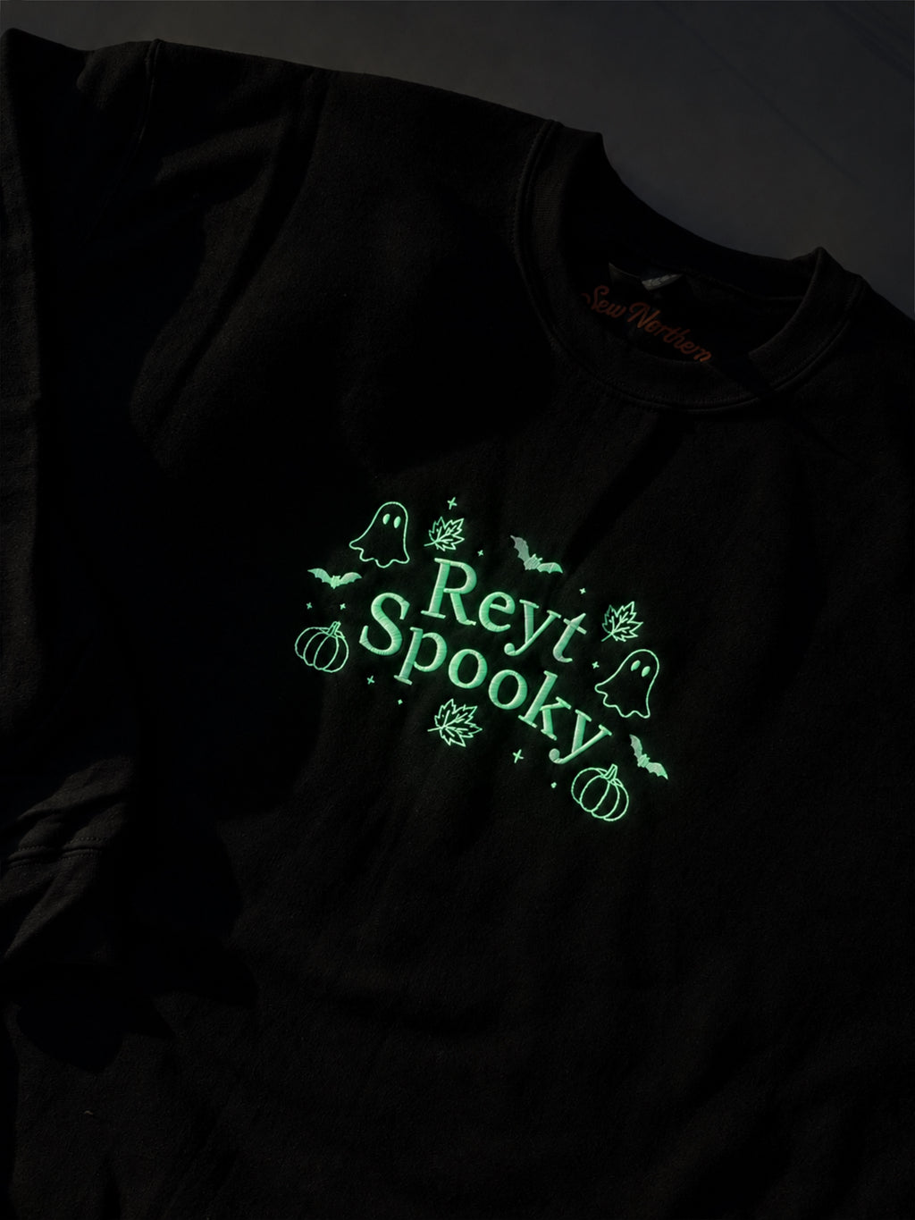 Glow In The Dark Reyt Spooky Sweatshirt Hoodie or T-Shirt