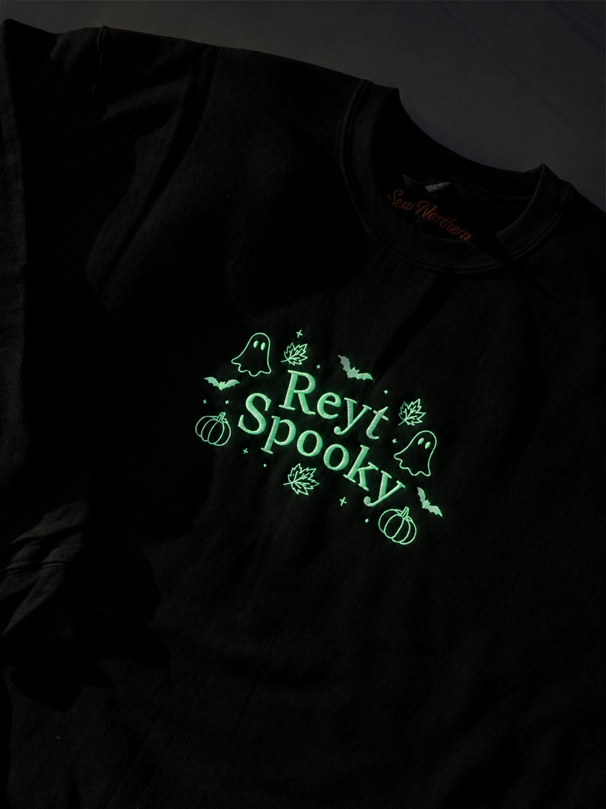 Glow In The Dark Reyt Spooky Sweatshirt Hoodie or T-Shirt