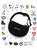 Custom Symbol Quilted Crossbody Bag