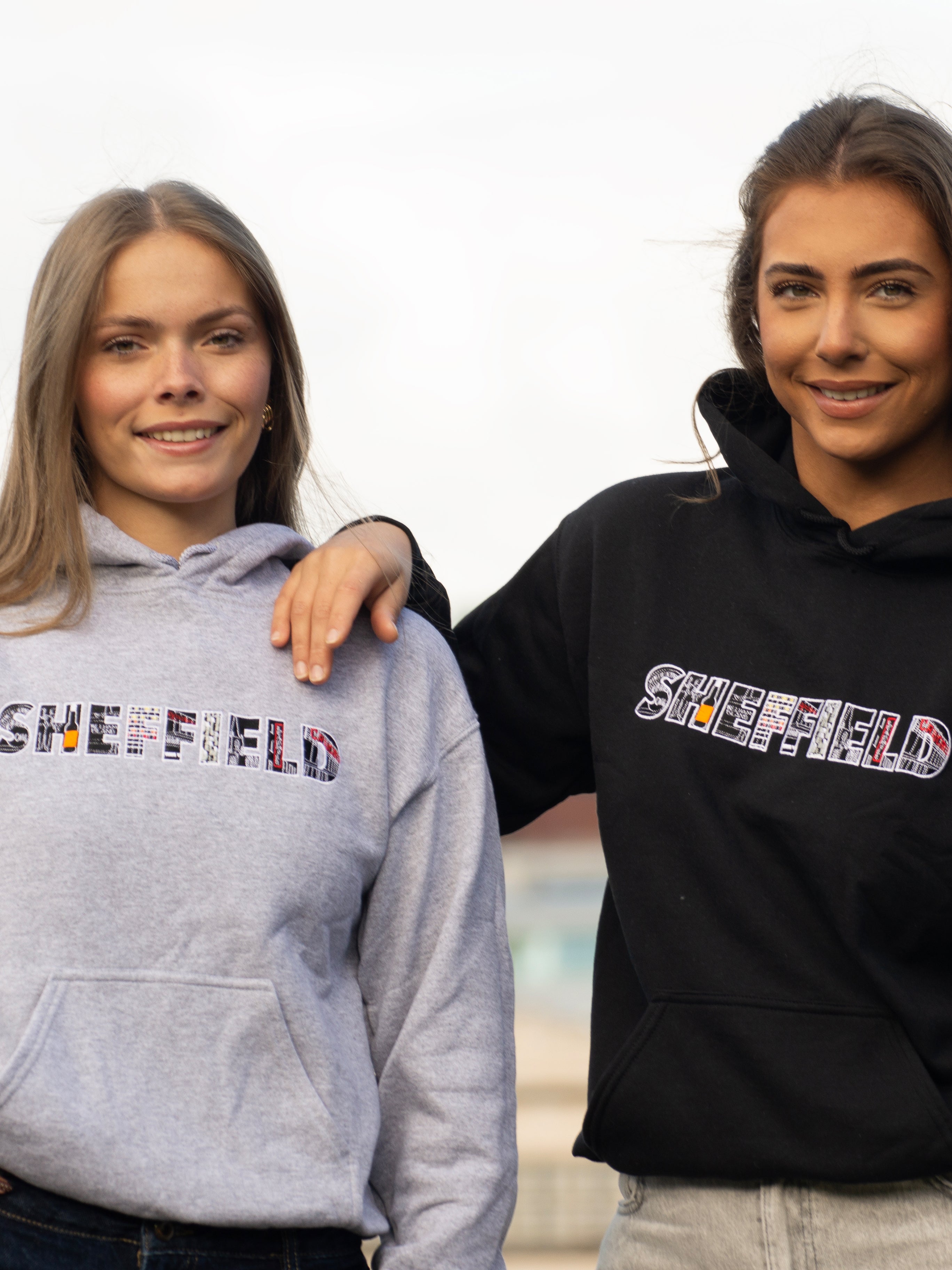 Sheffield Grey and Black Hoodie