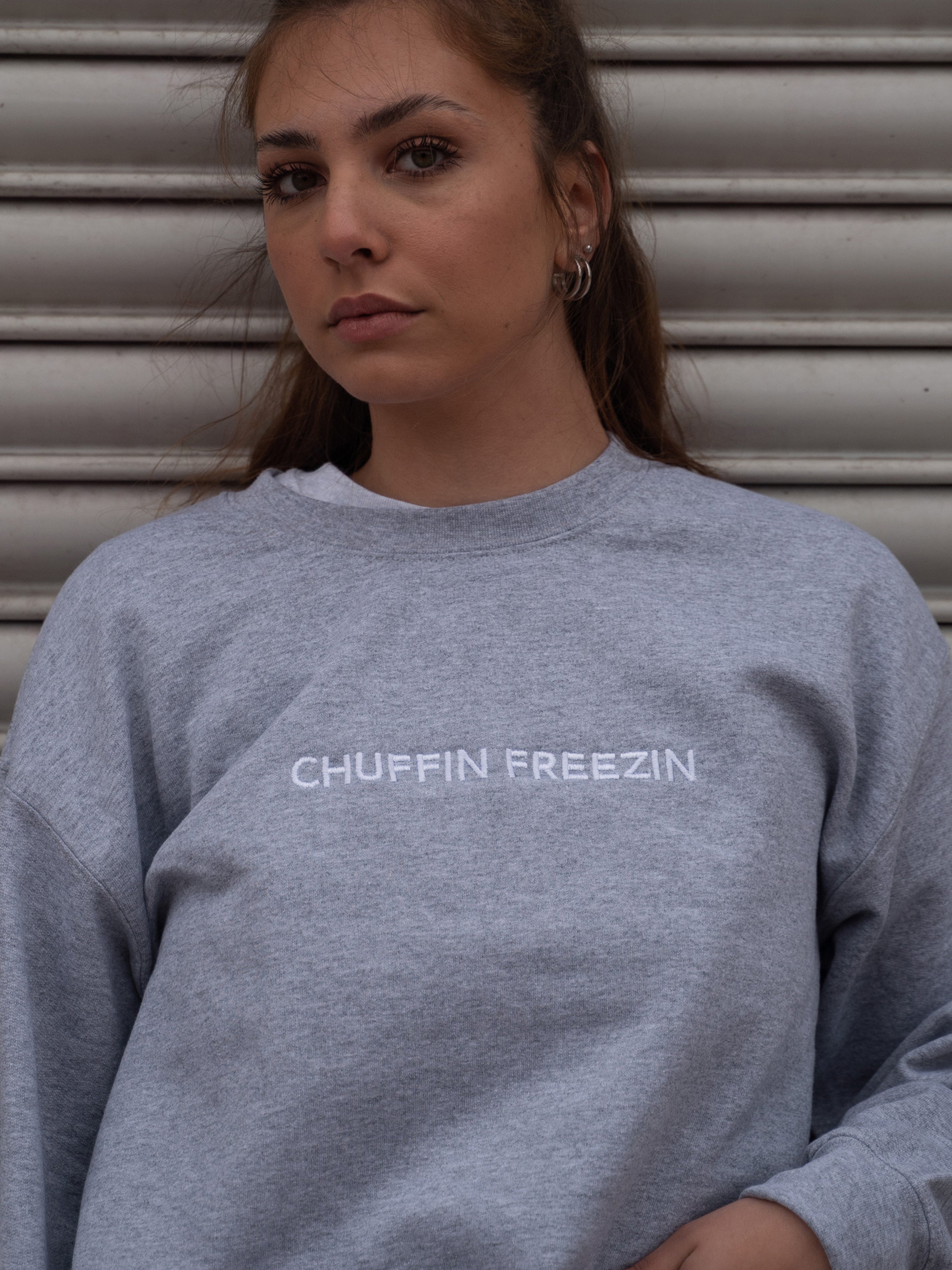 Chuffin Freezin Embroidered Sweatshirt