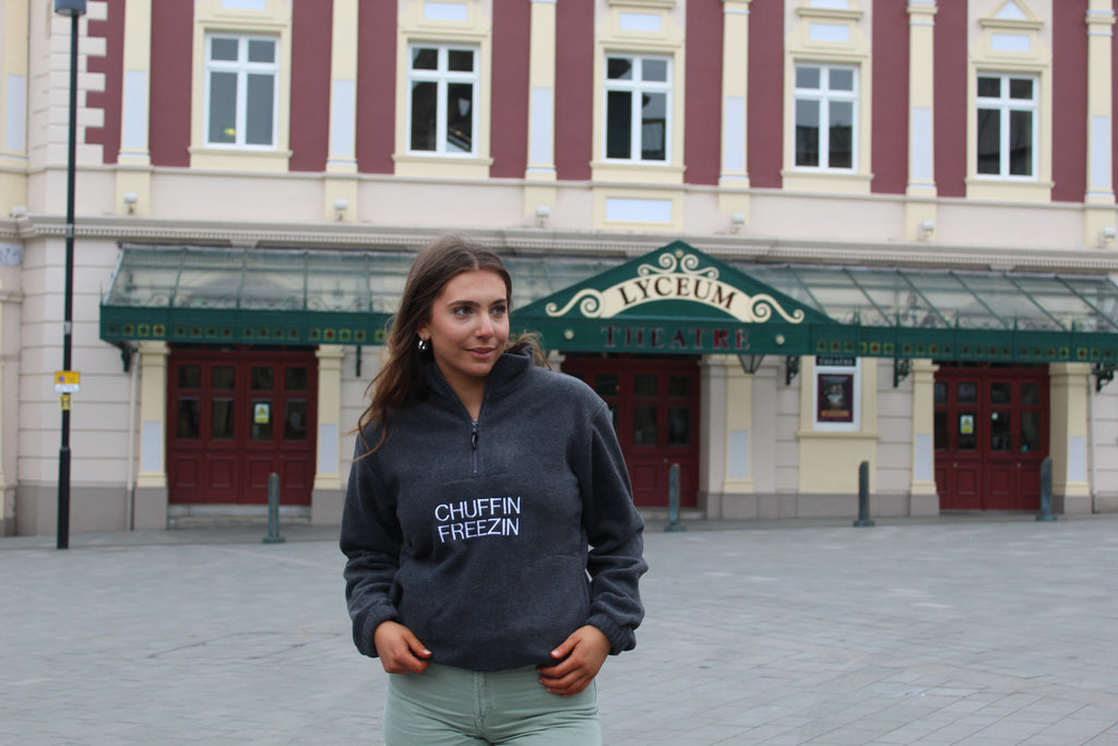Chuffin Freezin 1/4 Zip Fleece
