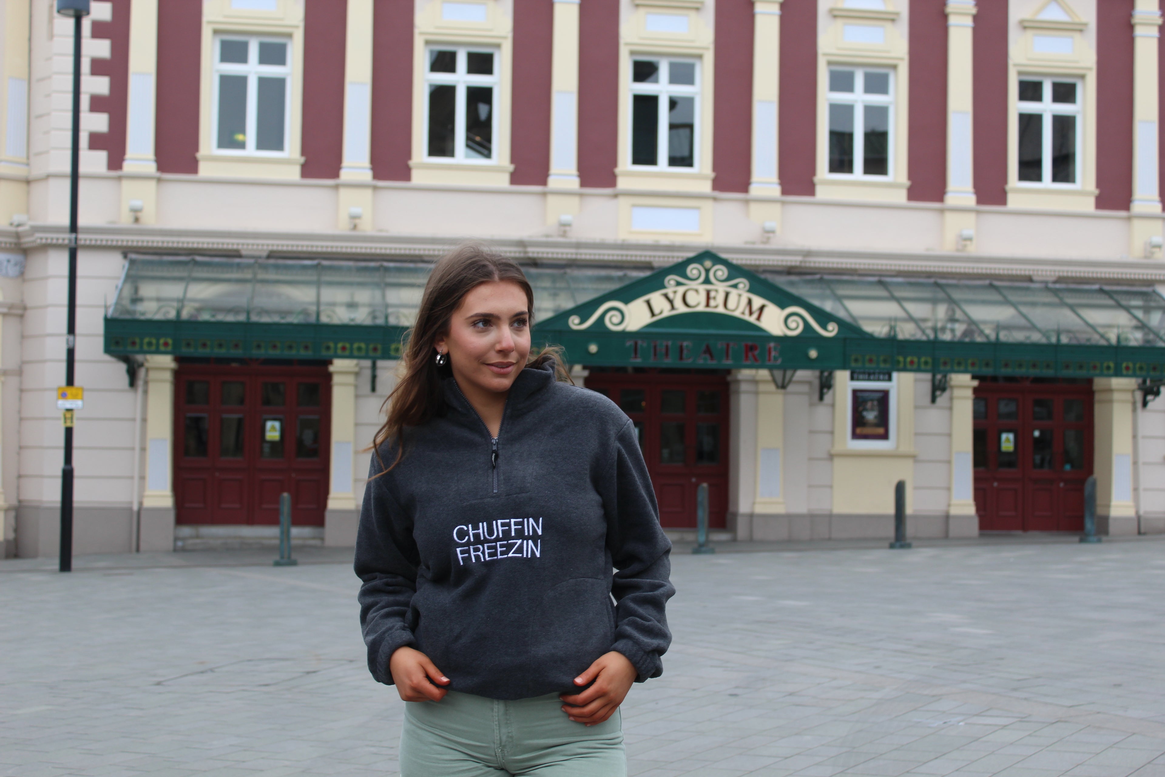 Chuffin Freezin 1/4 Zip Fleece