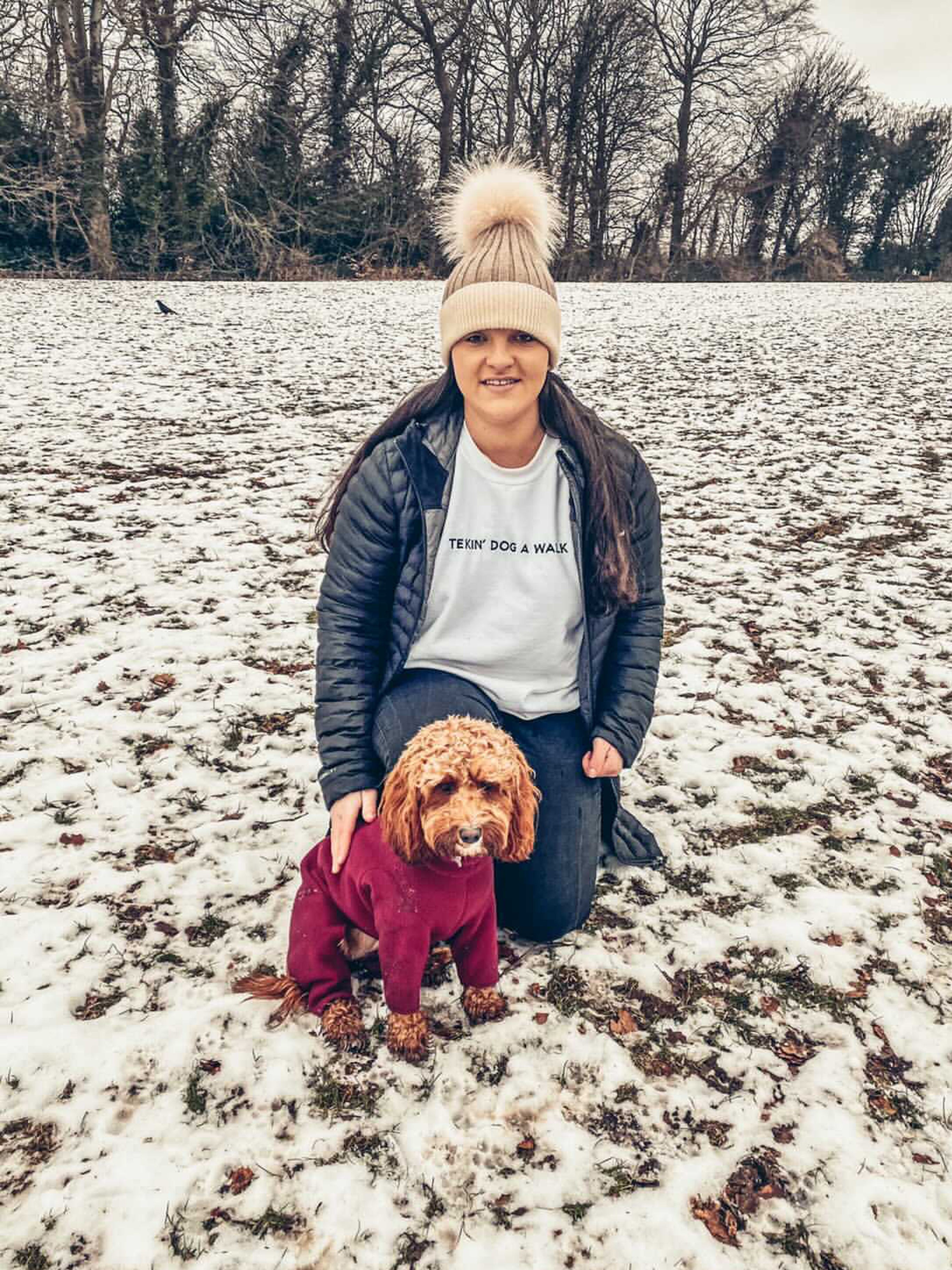 Tekin Dog A Walk Embroidered Sweatshirt