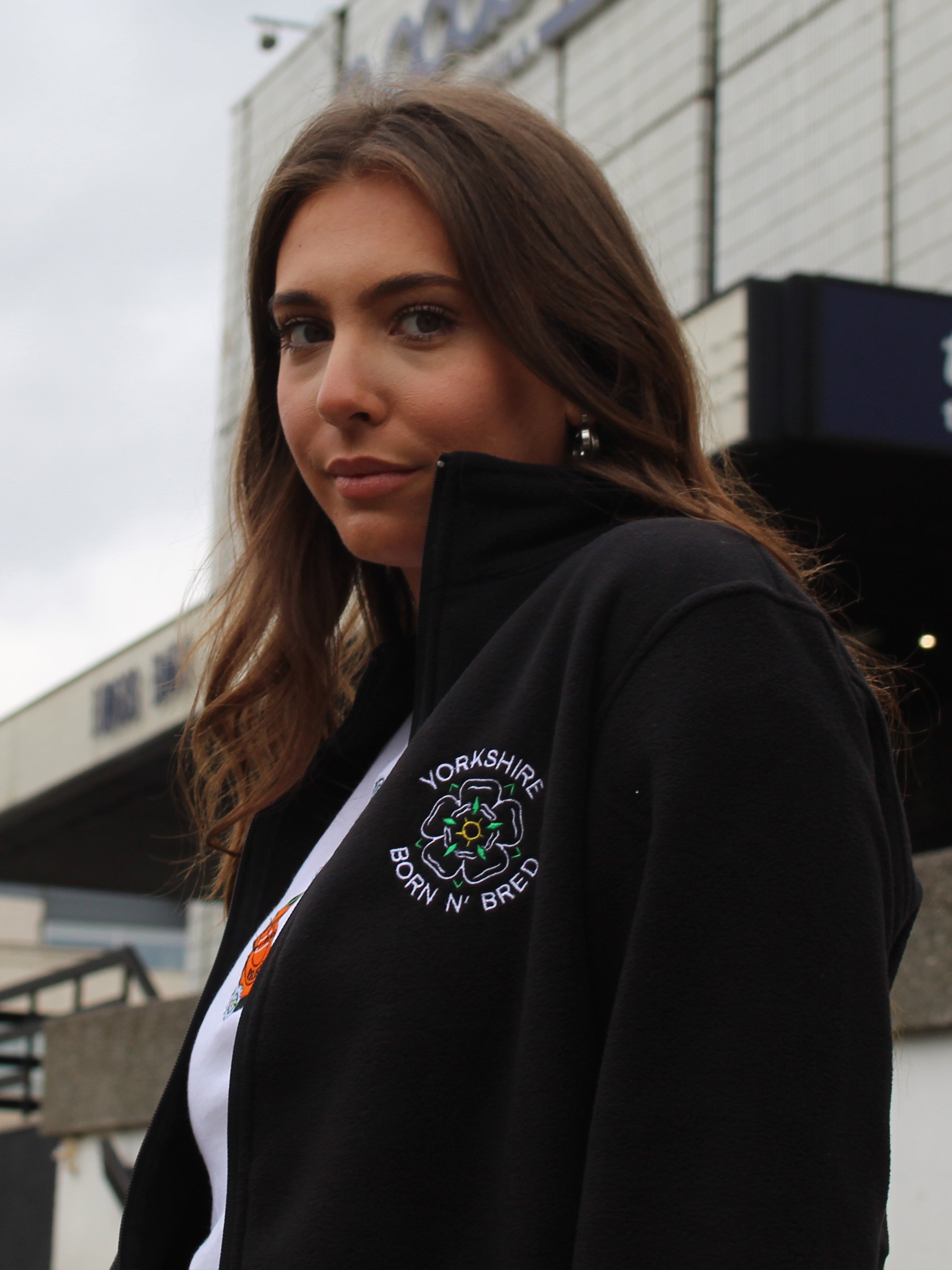 Yorkshire Born n Bred Rose Full Zip Fleece
